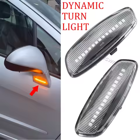 2X For Peugeot RCZ 2010-2019 For Peugeot 3008 5008 2009-2016 LED Dynamic Turn Signal Light Side Mark