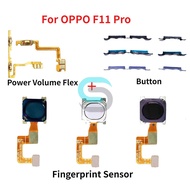 For OPPO F11 Pro Fingerprint Scanner Sensor Home Button Power Button Keys button volume button Flex