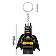 Compatible with Building blocks Batman building block minifigure keychain Harley Quinn and Robin Bat