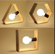 Wood Art Creative Table Lamp