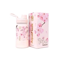 Sakura Aqua Flask Special Original Vacuum Insulated Tumbler with Free Silicone~Paracord Handle