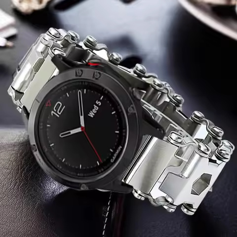 22mm Metal strap For Samsung Galaxy watch 46mm Gear S3 Frontier Outdoor multifunctional tool wristba