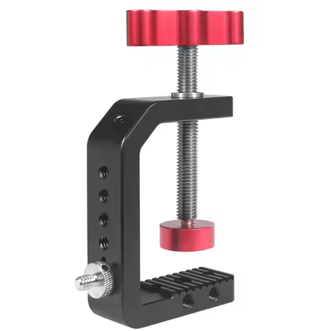 Heavy Duty Desktop C-Type Clamp Adjustable Desk Fixed Holder Clip 1/4 3/8 for Camera Photo Studio Li