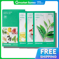 Innisfree Energy Mask Special 10 Types X 2-Pack Set 20 Count (1 Unit)