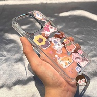 Cute Cat Sticker Plating Phone Case For Realme V60S V60 Pro V23 V23i Neo 7X 7 SE P4 P3 Ultra P1 Pro 