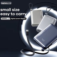 Remax 10000mAh CCC Powerbank 22.5W Fast Charging Built In Cable Power Bank Remax Powerbank 🔋🪫