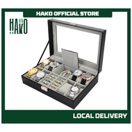 8 Slot + 2 PU Watch Jewellery Case Storage Box / Display / Watches / Kotak Jam Tangan / Bekas Jam / 