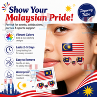 1~1000pcs Malaysia Flag Tattoo Sticker Waterproof Temporary Sticker for Kids Adults Removable Malays