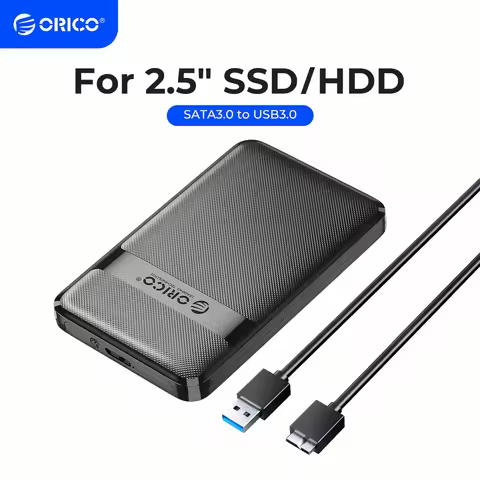 ORICO 2.5'' Hard Drive Enclosure Tool-Free 5Gbps USB to SATA External Hard Drive Case for 2.5 Inch 7
