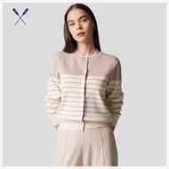 Regatta Striped Cardigan For Women (Beige)
