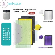 UN for Philips Air purifier filter AC1215 FY1410 HEPA filter Activated carbon filter Replacement acc