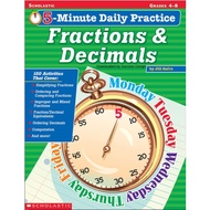 Scholastic 5-minites Daily Practice Fractions & Decimals Grades 4-8