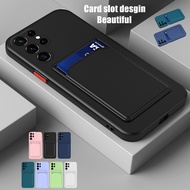 COVET Samsung Galaxy Case With Wallet Clip Card Holder Shockproof Silicone Phone Case For Samsung Galaxy A12 A22 A32 A52 M32 S20 Soft Silicone Phone Cover Case