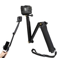 3 Way Grip Waterproof Monopod Selfie Stick For Gopro Hero 11 10 9 8 7 6 5 4 Session Insta360 X3 One X2 Camera Tripod Accessories