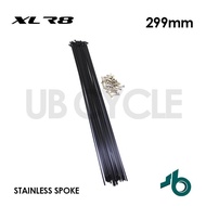 Spoke Spoke/ 29 700C 299 mm XLR8 Stainless Black Brass Nipples