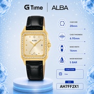 [Official Warranty] Alba AH7FF2X1 AH7FF2X AH7FF2 Women's Analog Watch Water Resistant Watch 50m Leat