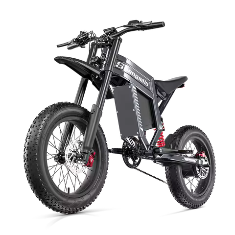 Shengmilo S900 Adults Electric Bike 1500W 60V 30AH Mountain Electric Bicycle 20“ Fat Tire Ebike Spee