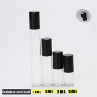 1ml 2ml 3ml 5ml 10ml Glass Clear Perfume Roll on Bottle Sample Test Essential Oil Vial with Roller Ball Cosmetic Container