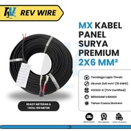 2x6 mm Black Solar Panel Cable (Meter Per 1 Meter) - MX Twin Core Solar Panel Cable H1Z2Z2-K Tinned 