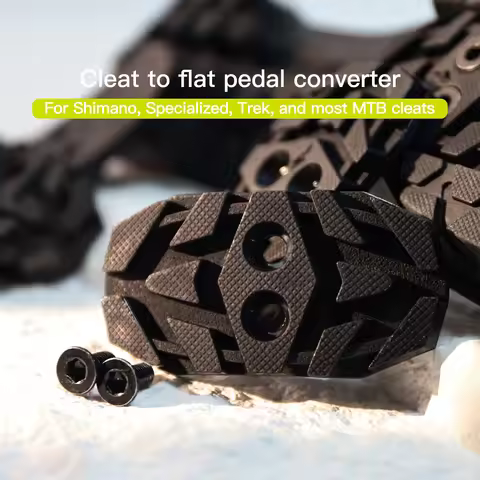 RRSKIT Mountain Bike Lock Shoe Cleat To Flat Pedal Converter Cover For Shimano/Specialized/Trek And 