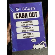 GCASH TRANSACTION RECORD NOTEBOOK (CUSTOMIZED MAKAPAL) CASH OUT ONLY