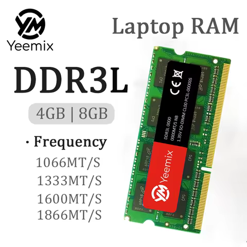 Yeemix DDR3L 4GB 8GB 1066 1333 1600 1866MHz PC3L-8500 PC3L-10600 PC3L-12800 PC3L-14900 SO-DIMM 204PI