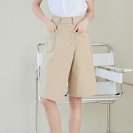 Eyouth 10105  women culottes high waist  loose ladies 3/4 pants
