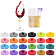 26Pcs Wine Glass Charms Tags Plastic Wine Glass Drink Markers for Bar Party Martinis Cocktail