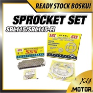 SSS YAMAHA LAGENDA 115 SRL115 SRL 115 SRL115 FI LAGENDA 115 FI CHAIN & STEEL SPROCKET DRIVE KIT(14T 