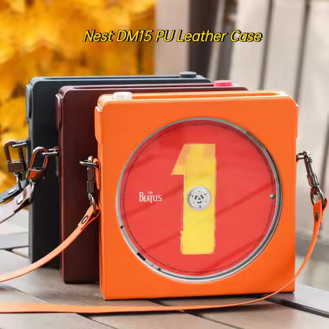 FiiO Nest DM15 PU Leather Case Anti Slip and Wear-resistant Personalize Style CD Player Delicate Com