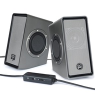 Laptop Computer Speakers - SonaVERSE O2 USB Powered Desktop Speakers with Dual Passive Bass Woofers,
