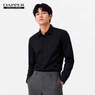 DAPPER เสื้อเชิ้ตแขนยาว Smart Regular-Fit Shirt สีดำ