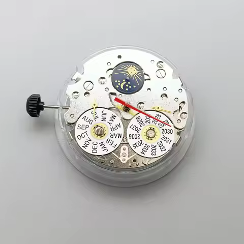 Seagull ST1655 Six-hands Year And Month Calendar Display Automatic Movement 21 Jewels White Date 3H 