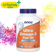 NOW Foods Ultra Omega-3 Fish Oil 180 Softgels