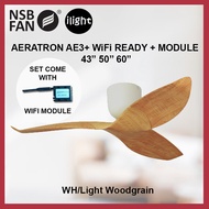 NSB FAN AERATRON AE3+/ AE3+ Wifi Ready 43 / 50 / 60 Inches DC MOTOR REMOTE CONTROL CEILING FAN