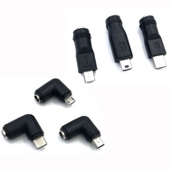 5V DC 5.5 * 2.1 mm Power Jack USB Type C USB-C Type-c 5.5mm *2.1mm Mini USB Right & Micro USB DC Pow