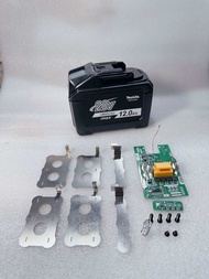 Vỏ mạch makita 18v 12ah .15 cell 21700 .vo co leb  báo pin mạch nhận sạc zin
