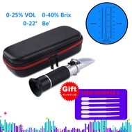 2019 ใหม่ 3 In 1 Grape & เครื่องวัดแอลกอฮอล์ 0-25% VOL0-40% Brix0-22Baume