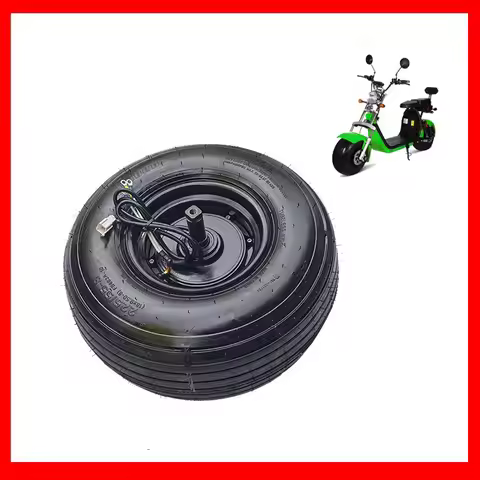 60V 1500W / 2000W Hub Motor With 225X55-8 & 18X9.5-8 Tire For Chinese Harley Electric Scooter Replac