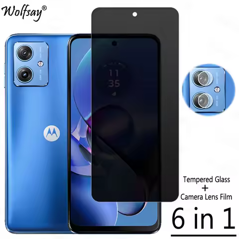 Privacy Screen Protector For Motorola Moto G54 5G Anti-Spy Tempered Glass Moto G54 G84 G64 G14 Camer
