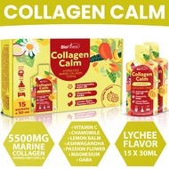 Biofinest Marine Collagen Peptides Calm Drink 5500mg Ashwagandha GABA Magnesium Calm Stress Mind Moo