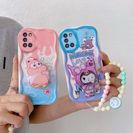 Phone Back Cover For Samsung Galaxy M54 F54 5G 3D Luxury Cute Cartoon Candy Soft Silicone Phone Hold