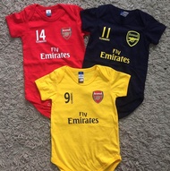 ARSENAL UNISEX BABY ROMPERS 100% COTTON WITH LOGO