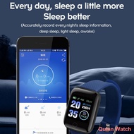 waterproof watch ♣☏[JOM PROMO PANAS ] Jam Pintar Smart Band 116 Plus Sports Fitness Activity Heart Rate Tracker Blood Pr