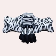 CAR PILLOW PACKAGE + TRASH CAN ECONOMIC CAR ACCESSORIES WITH WHITE ZEBRA COLORFUL MOTIF