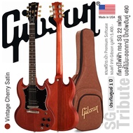 Gibson® SG Tribute กีตาร์ไฟฟ้า ทรง SG ไม้มะฮอกกานี 22 เฟรต ปิ๊กอัพฮัมคู่ 490R/490T เคลือบด้าน + แถม