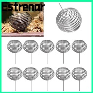 ESTRENAR 10pcs Bonsai Baskets, Small Plant Stainless Steel Gardening Fertilization Baskets, Automati