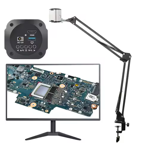 Clip Type 10X F1.76-F3.0 4K HDMI USB Auto Focus AF Micro Webcam Video Microscopy Vision Live Camera 