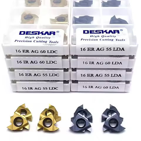 16ER AG55 AG60 LDA LDC 16IR AG55 AG60 LDA LDC Carbide CNC Lathe Thread cutting blade PVD+CVD coated 