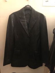 Balenciaga leather blazer 皮衣西裝外套